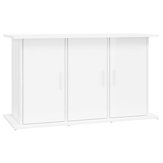 Supporto Acquario 101x41x58 cm Legno Multistrato Bianco Lucidocod mxl 102492