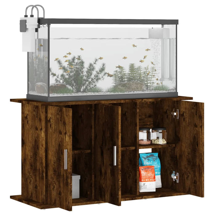 Supporto Acquario 101x41x58 cm in Legno Multistrato Rovere Fumo 833636