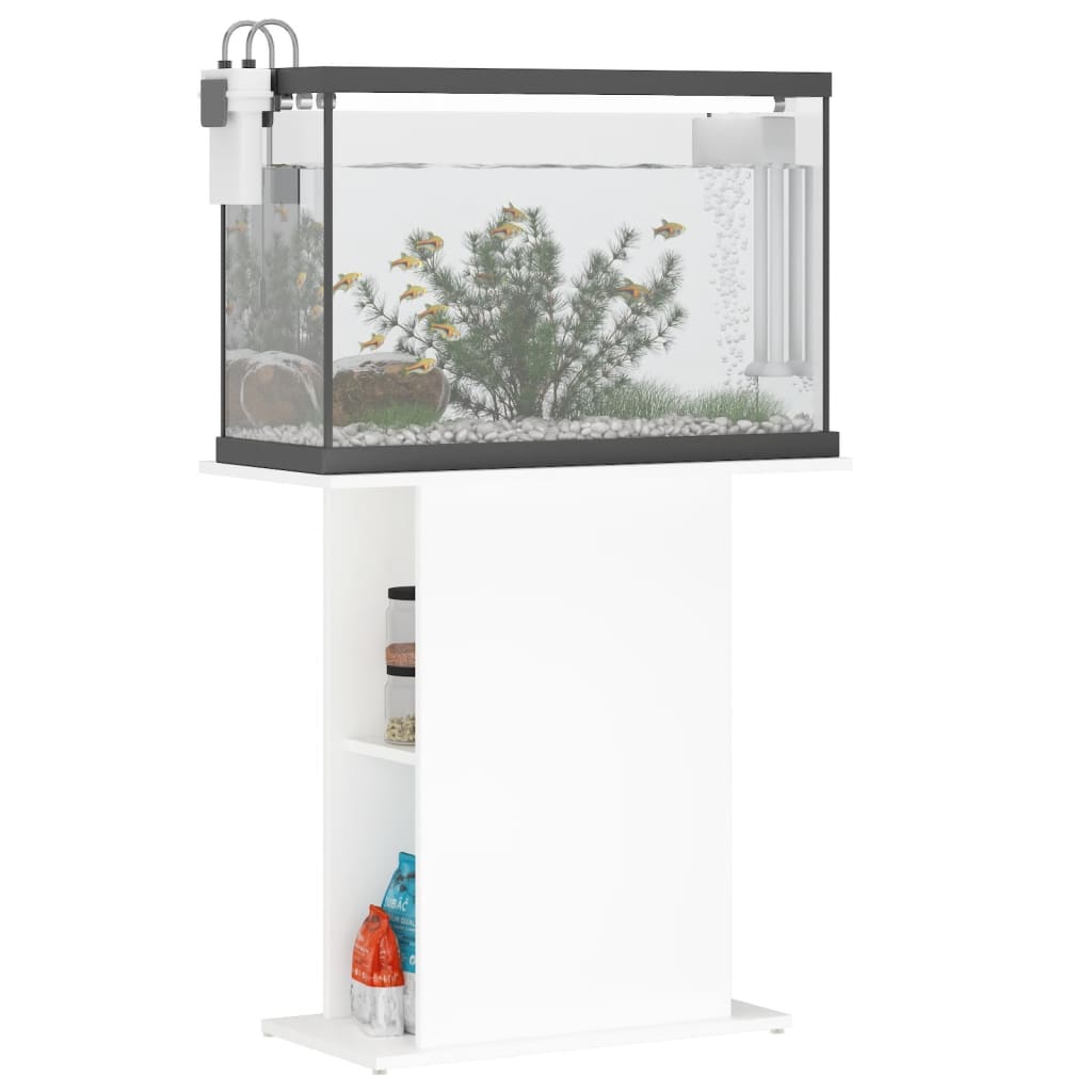 Supporto per Acquario Bianco 75x36x72,5 cm Legno Multistratocod mxl 78545