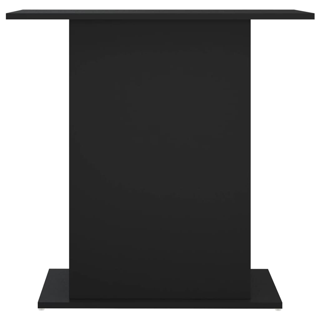 Supporto per Acquario Nero 36x75x72,5 cm in Legno Multistrato 833648