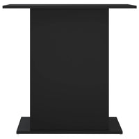 Supporto per Acquario Nero 36x75x72,5 cm in Legno Multistrato 833648