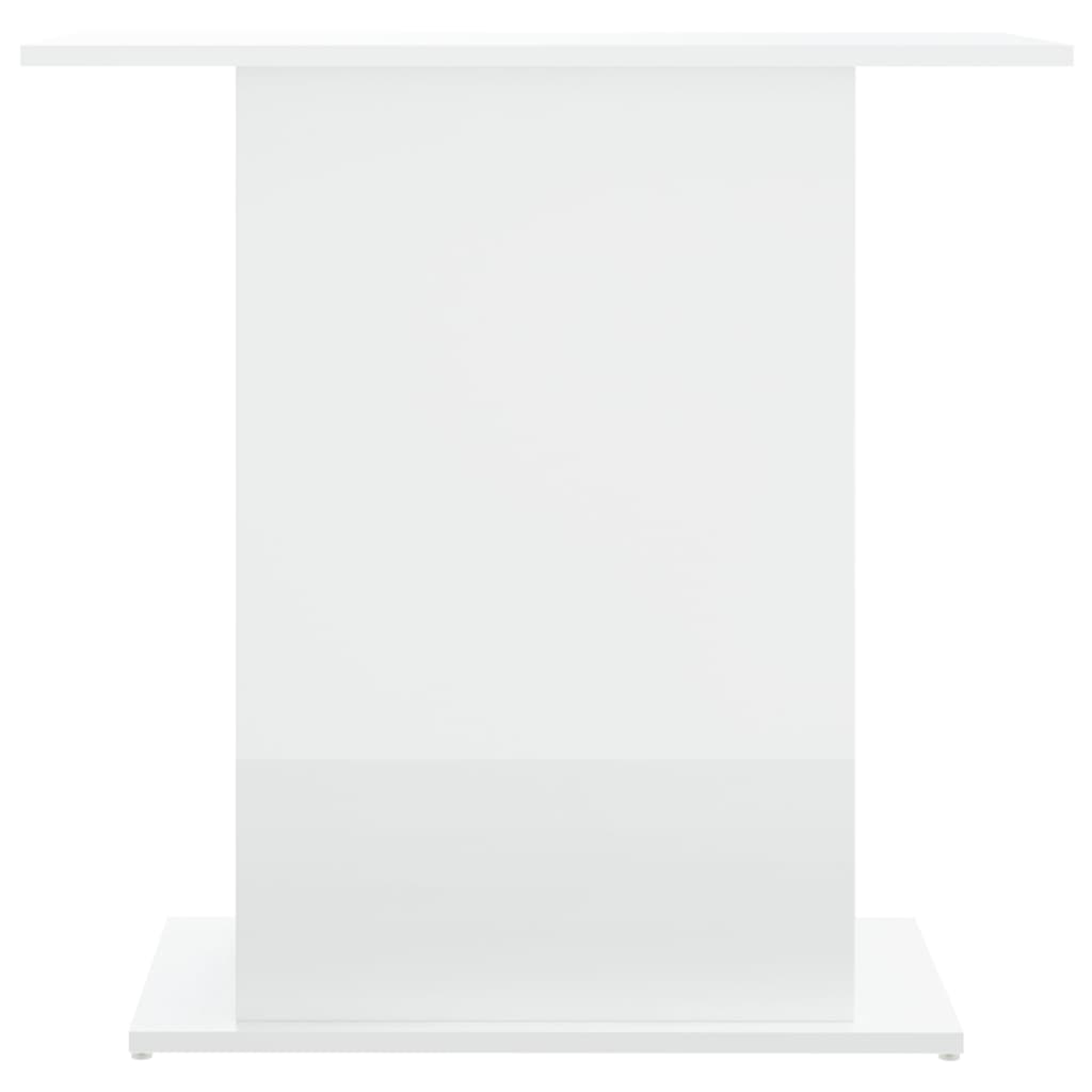 Supporto Acquario 36x75x72,5 cm Legno Multistrato Bianco Lucido 833649