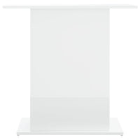 Supporto Acquario 36x75x72,5 cm Legno Multistrato Bianco Lucido 833649