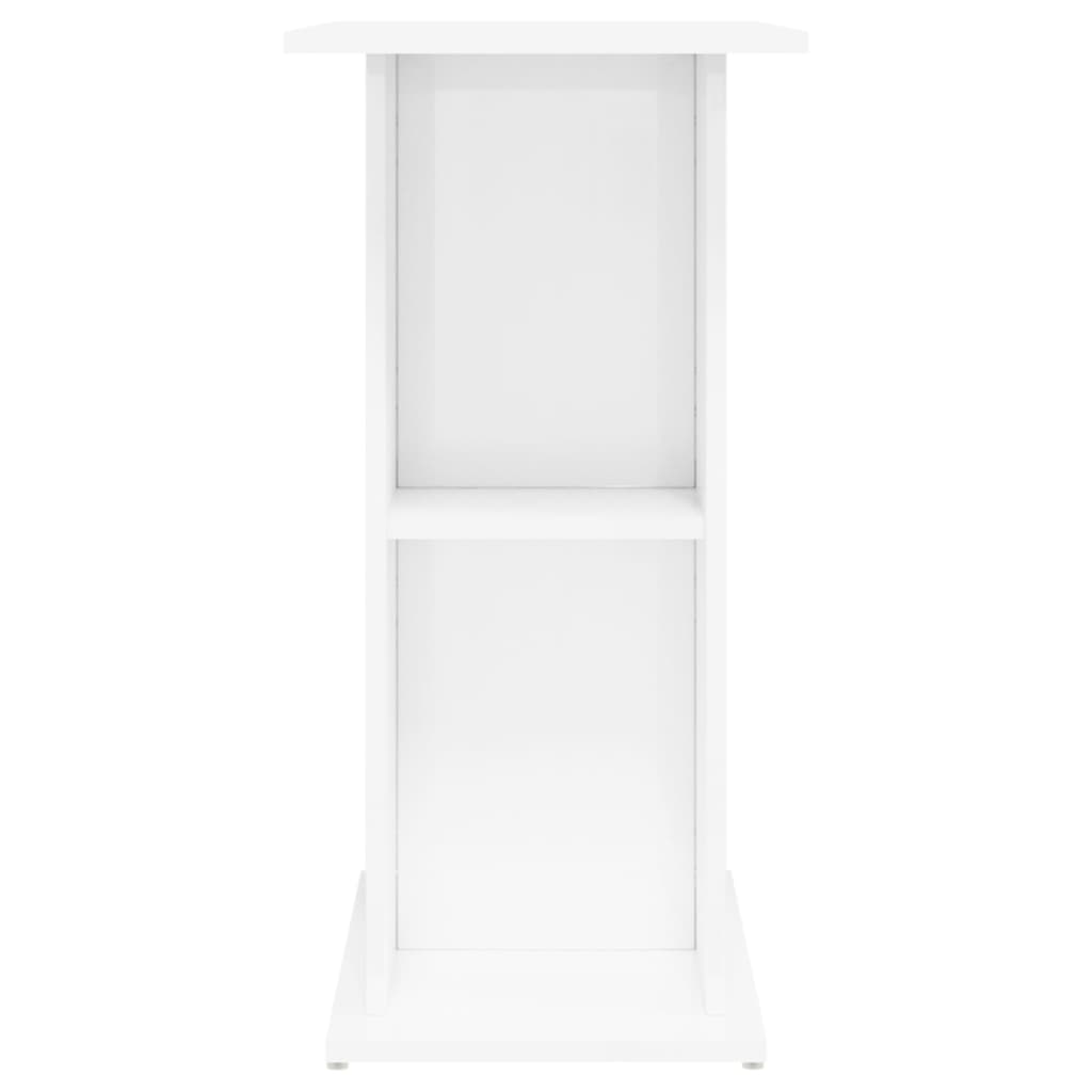 Supporto Acquario 36x75x72,5 cm Legno Multistrato Bianco Lucido 833649