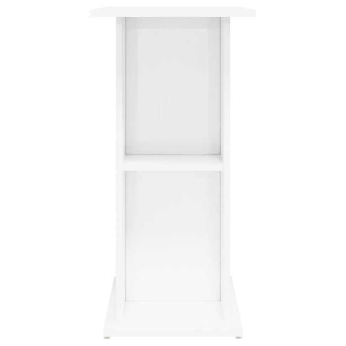 Supporto Acquario 36x75x72,5 cm Legno Multistrato Bianco Lucido 833649