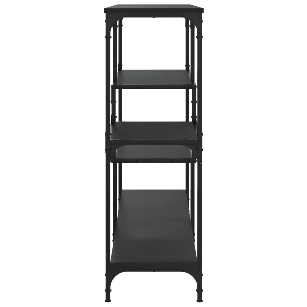 Tavolino Consolle Nero 103x32x95 cm in Legno Multistrato 833950