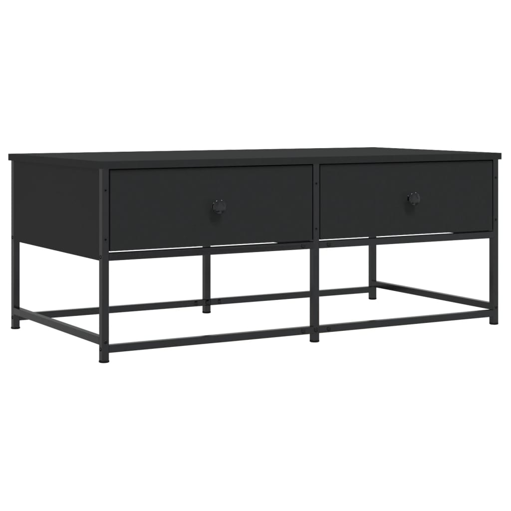 Tavolino da Salotto Nero 100x51x40 cm in Legno Multistrato 833970