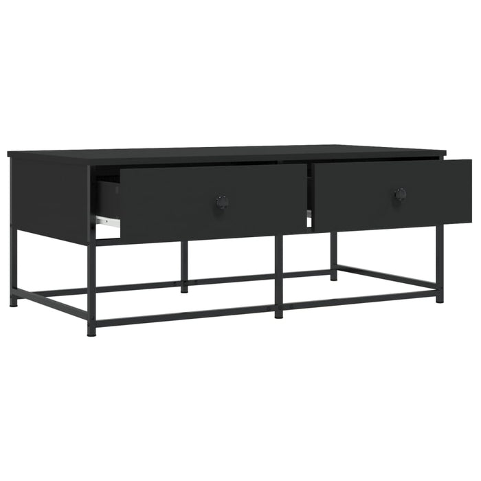 Tavolino da Salotto Nero 100x51x40 cm in Legno Multistrato 833970