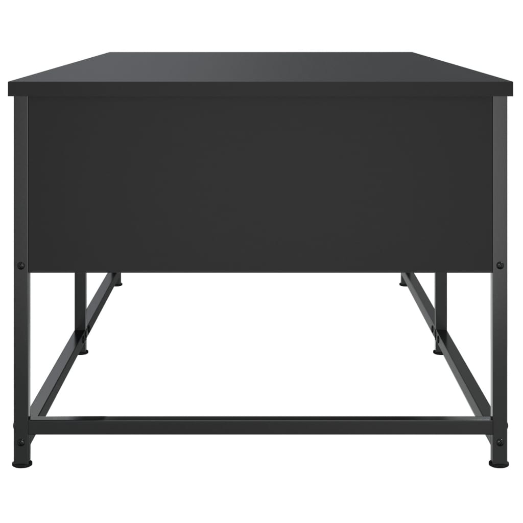 Tavolino da Salotto Nero 100x51x40 cm in Legno Multistrato 833970