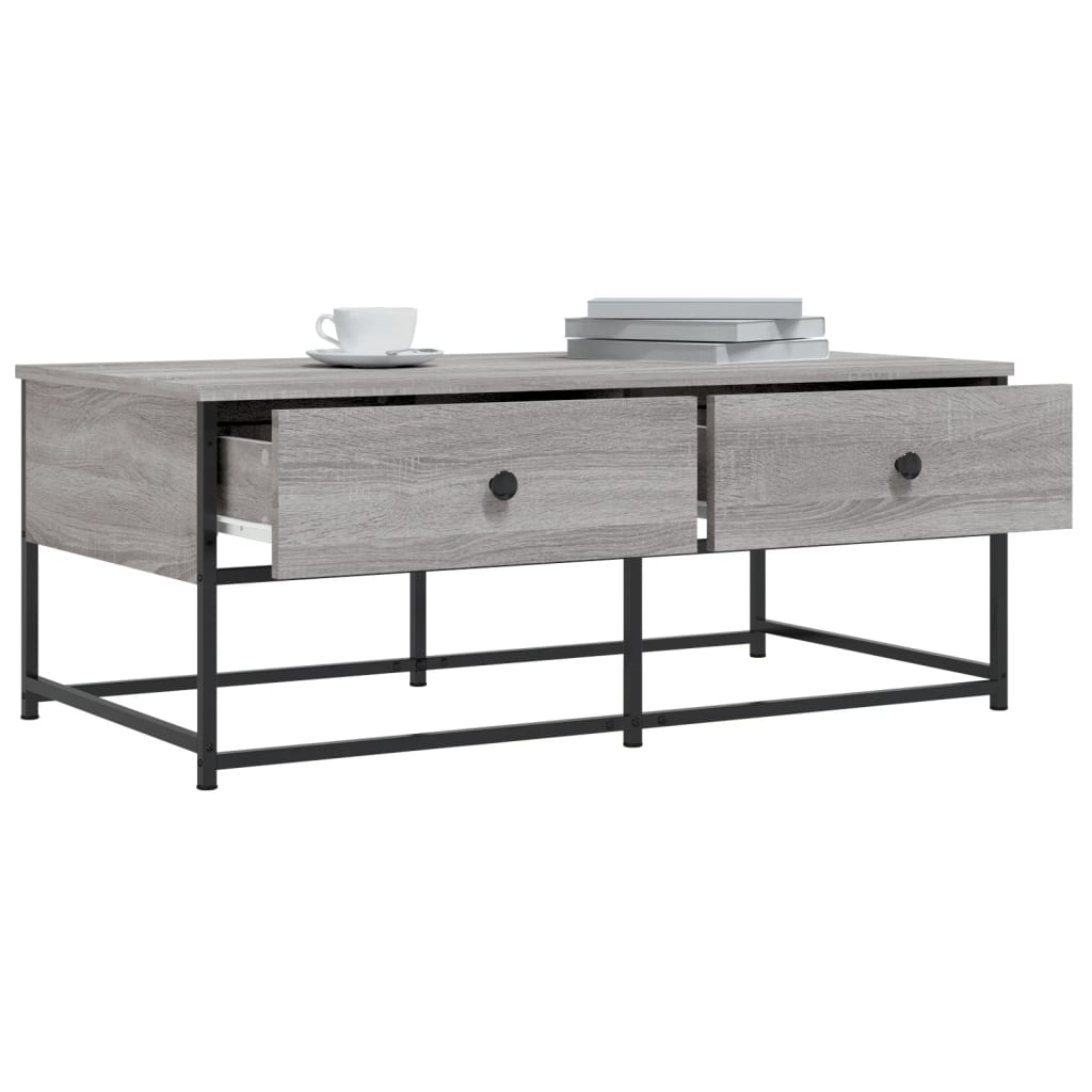 Tavolino da Salotto Grigio Sonoma 100x51x40cm Legno Multistrato 833973