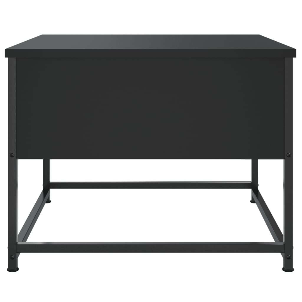 Tavolino da Salotto Nero 51x51x40 cm in Legno Multistrato 833975