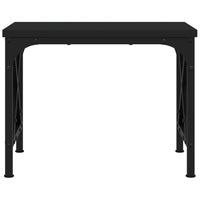 Supporto per Stampante Nero 40x30x31 cm in Legno Multistrato 833985