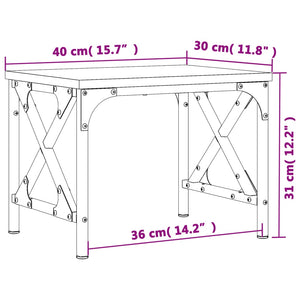 Supporto Stampante Rovere Marrone 40x30x31 cm Legno Multistrato 833989