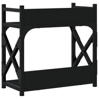 Supporto per Stampante 2 Livelli Nero 40x20x40 cm Multistrato 833990