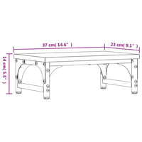 Supporto per Monitor Rovere Sonoma 37x23x14cm Legno Multistrato 833996