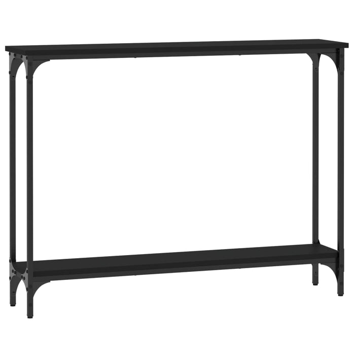 Tavolino Consolle Nero 100x22,5x75 cm in Legno Multistrato 834015