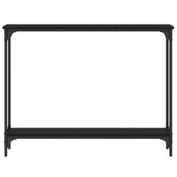 Tavolino Consolle Nero 100x22,5x75 cm in Legno Multistrato 834015