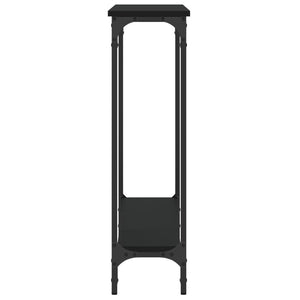 Tavolino Consolle Nero 100x22,5x75 cm in Legno Multistrato 834015