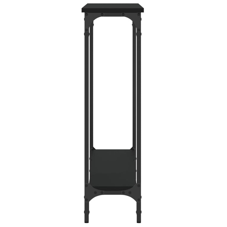 Tavolino Consolle Nero 100x22,5x75 cm in Legno Multistrato 834015