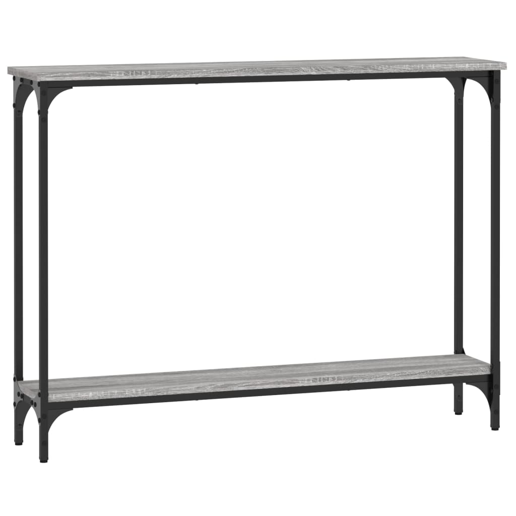 Tavolino Consolle Grigio Sonoma 100x22,5x75cm Legno Multistrato 834018