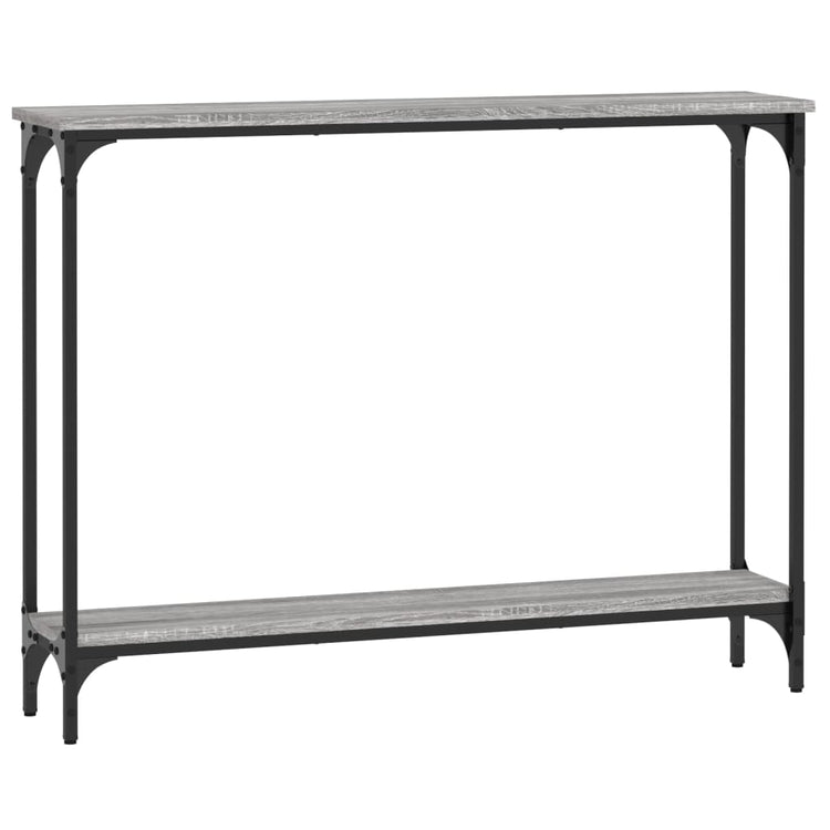 Tavolino Consolle Grigio Sonoma 100x22,5x75cm Legno Multistrato 834018