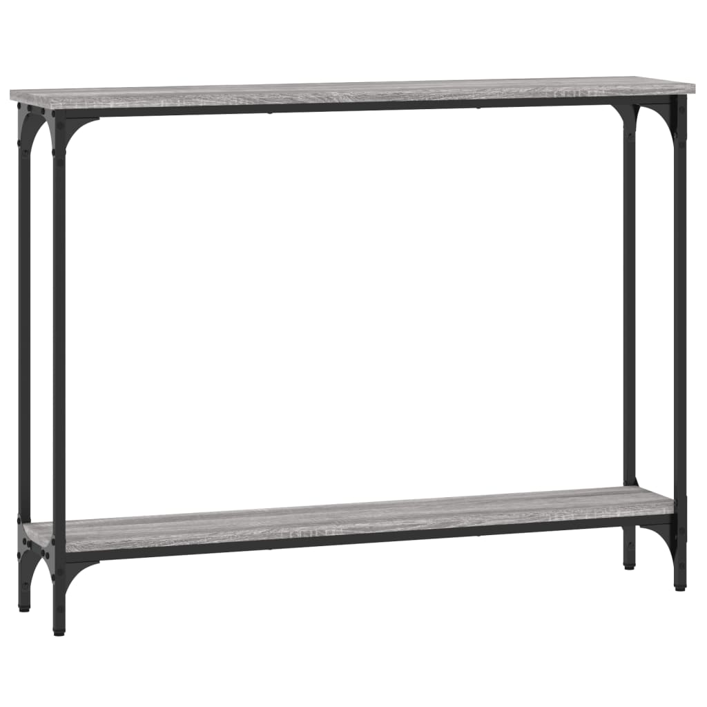 Tavolino Consolle Grigio Sonoma 100x22,5x75cm Legno Multistrato 834018