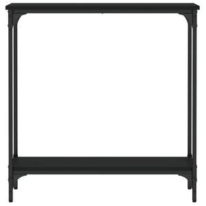 Tavolino Consolle Nero 75x22,5x75 cm in Legno Multistrato 834020