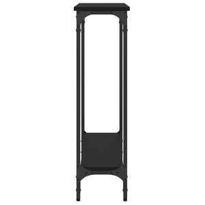 Tavolino Consolle Nero 75x22,5x75 cm in Legno Multistrato 834020