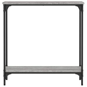 Tavolino Consolle Grigio Sonoma 75x22,5x75 cm Legno Multistrato 834023