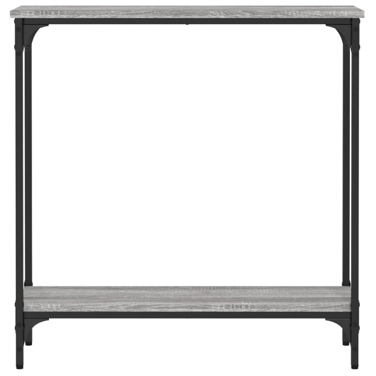 Tavolino Consolle Grigio Sonoma 75x22,5x75 cm Legno Multistrato 834023