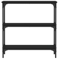 Tavolino Consolle Nero 75x22,5x75 cm in Legno Multistrato 834030