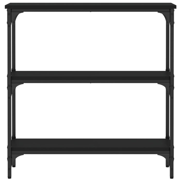 Tavolino Consolle Nero 75x22,5x75 cm in Legno Multistrato 834030