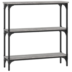 Tavolino Consolle Grigio Sonoma 75x22,5x75 cm Legno Multistrato 834033