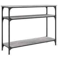 Tavolo Consolle Grigio Sonoma 100x29x75 cm in Legno Multistrato 834038