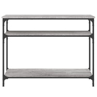 Tavolo Consolle Grigio Sonoma 100x29x75 cm in Legno Multistrato 834038