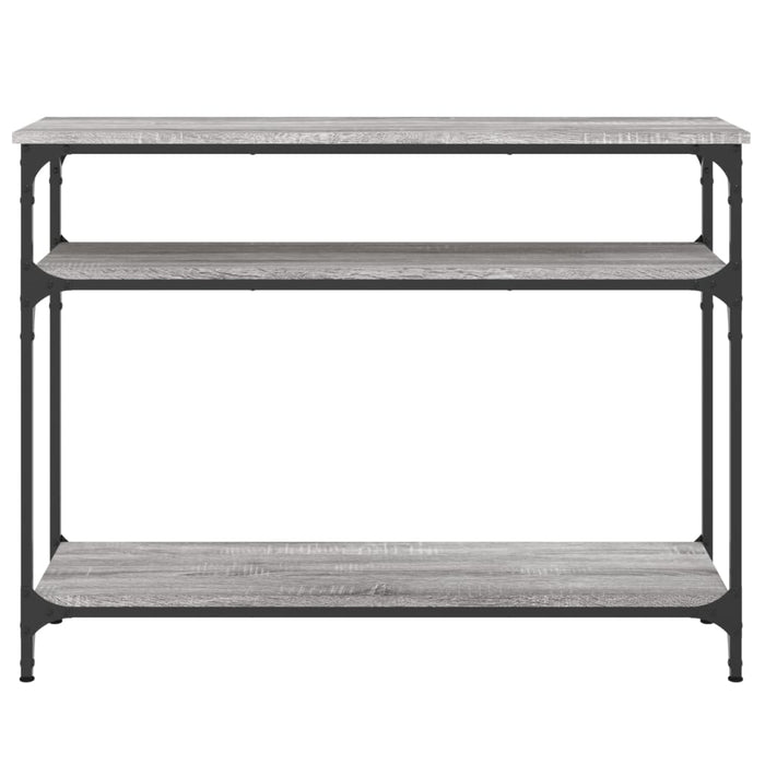 Tavolo Consolle Grigio Sonoma 100x29x75 cm in Legno Multistrato 834038