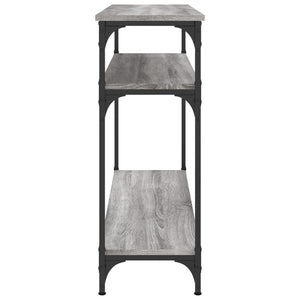 Tavolo Consolle Grigio Sonoma 100x29x75 cm in Legno Multistrato 834038