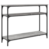 Tavolo Consolle Grigio Sonoma 100x29x75 cm in Legno Multistrato 834038