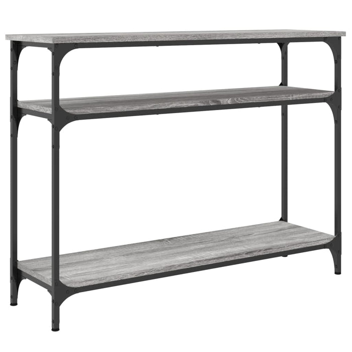 Tavolo Consolle Grigio Sonoma 100x29x75 cm in Legno Multistrato 834038