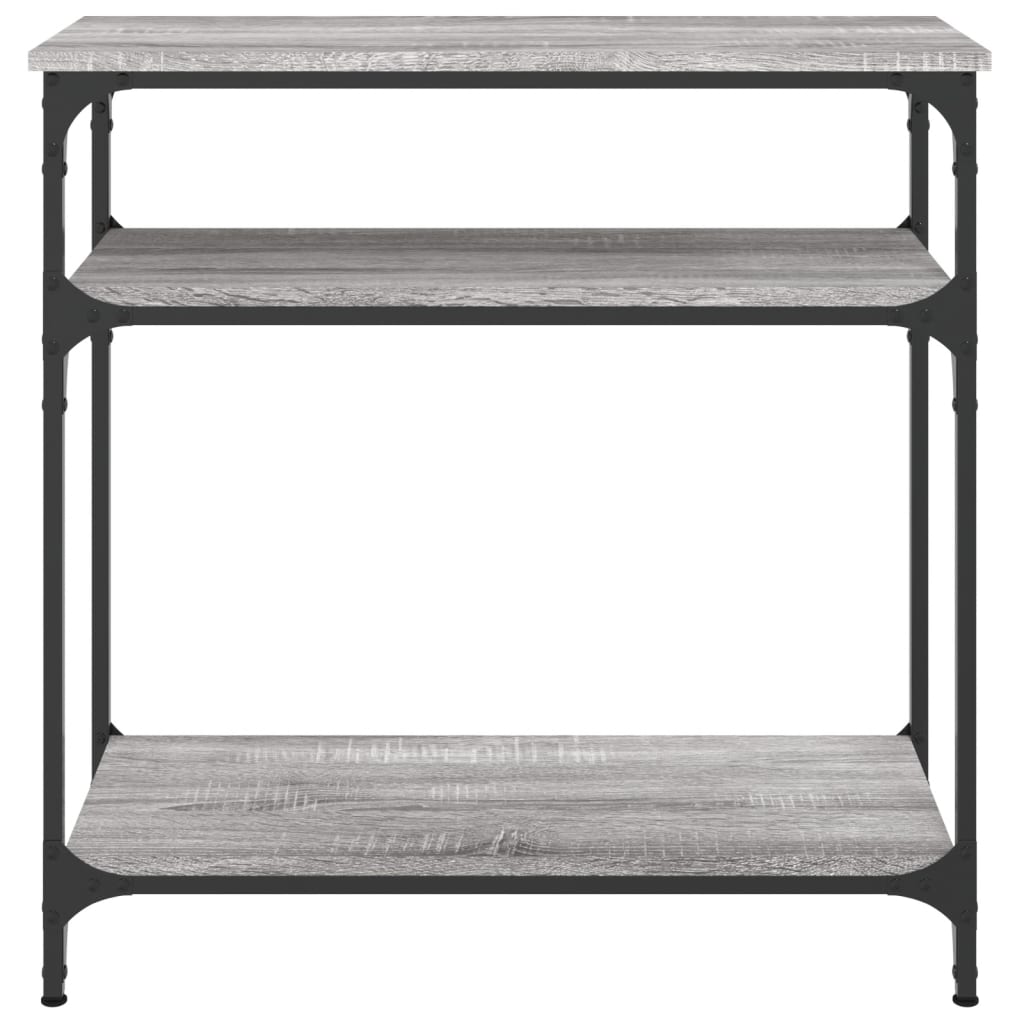 Tavolino Consolle Grigio Sonoma 75x29x75cm in Legno Multistrato 834043