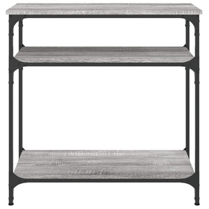 Tavolino Consolle Grigio Sonoma 75x29x75cm in Legno Multistrato 834043