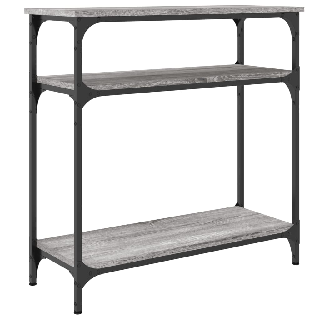 Tavolino Consolle Grigio Sonoma 75x29x75cm in Legno Multistrato 834043