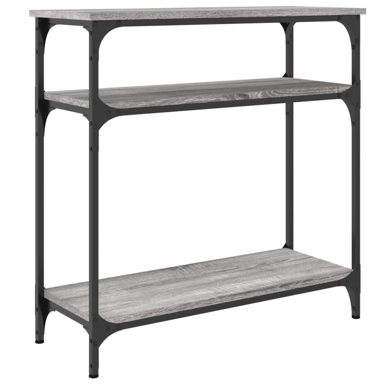 Tavolino Consolle Grigio Sonoma 75x29x75cm in Legno Multistrato 834043