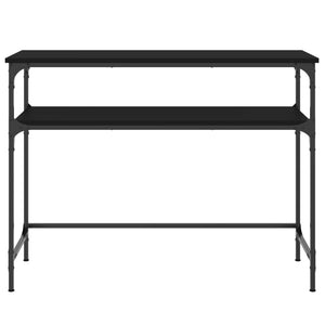 Tavolino Consolle Nero 100x35,5x75 cm in Legno Multistrato 834045