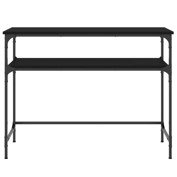 Tavolino Consolle Nero 100x35,5x75 cm in Legno Multistrato 834045