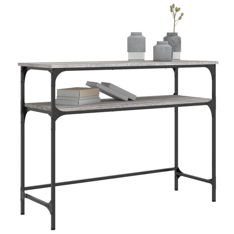 Tavolino Consolle Grigio Sonoma 100x35,5x75cm Legno Multistrato 834048