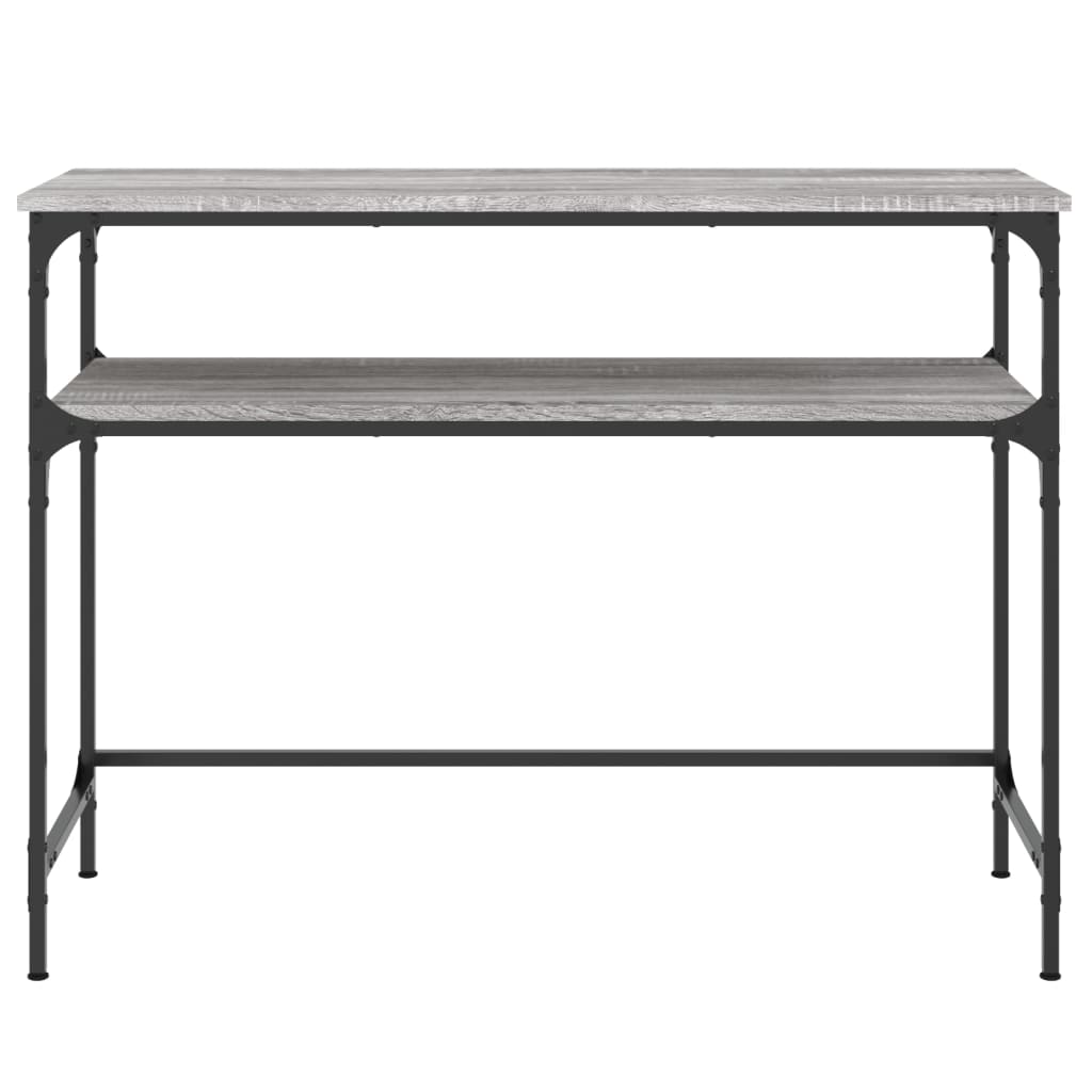 Tavolino Consolle Grigio Sonoma 100x35,5x75cm Legno Multistrato 834048