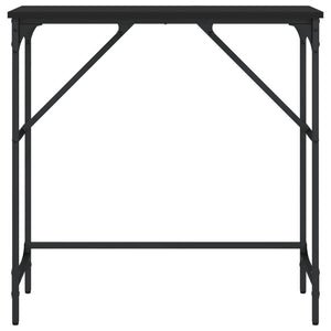 Tavolino Consolle Nero 75x32x75 cm in Legno Multistrato 834060