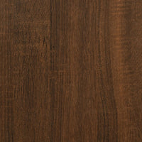 Tavolino Consolle Rovere Marrone 75x32x75 cm Legno Multistrato 834064