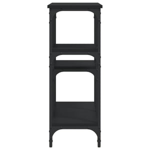 Tavolino Consolle Nero 102x29x75 cm in Legno Multistrato 834080